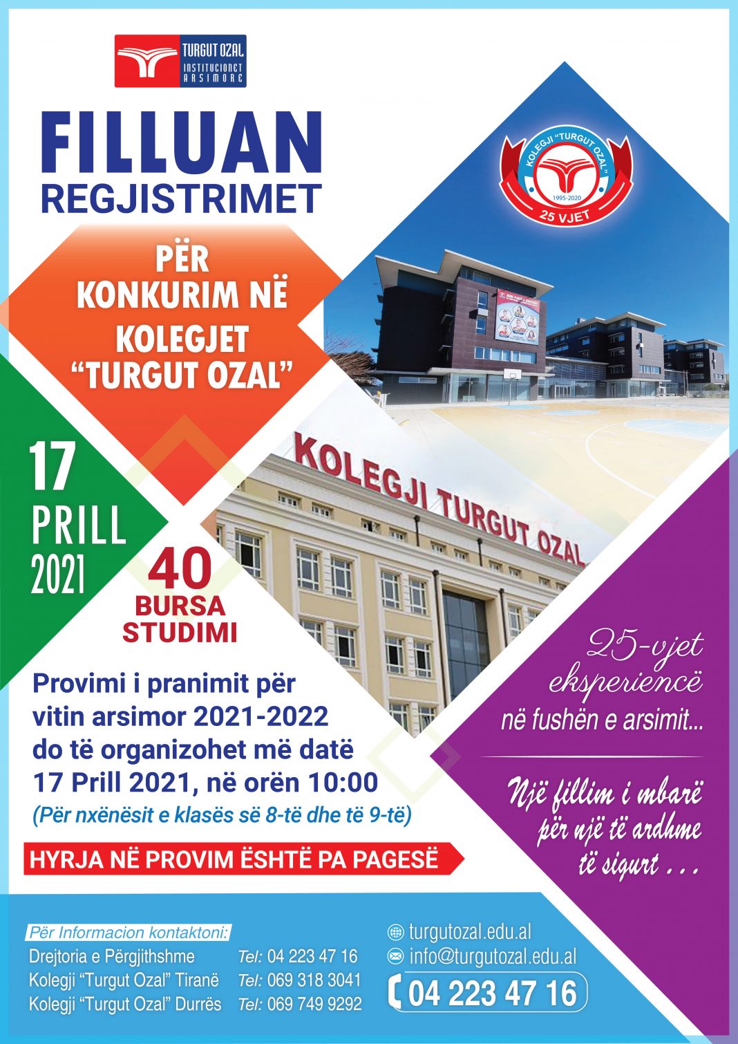 Konkursi i Pranimit 2021-2022